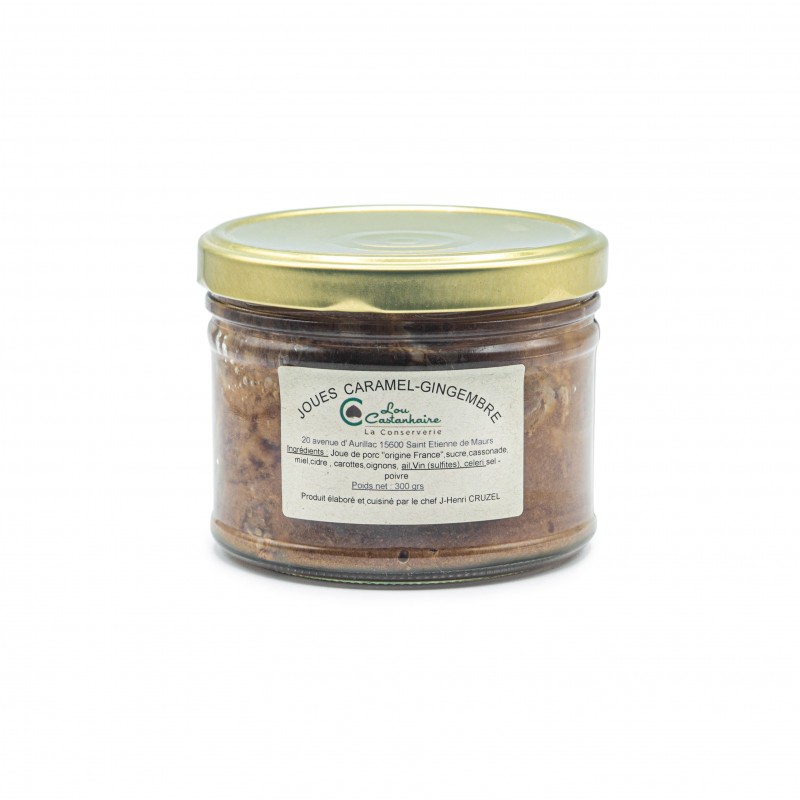 JOUES DE PORC AU CARAMEL GINGEMBRE- Verrine 400ML